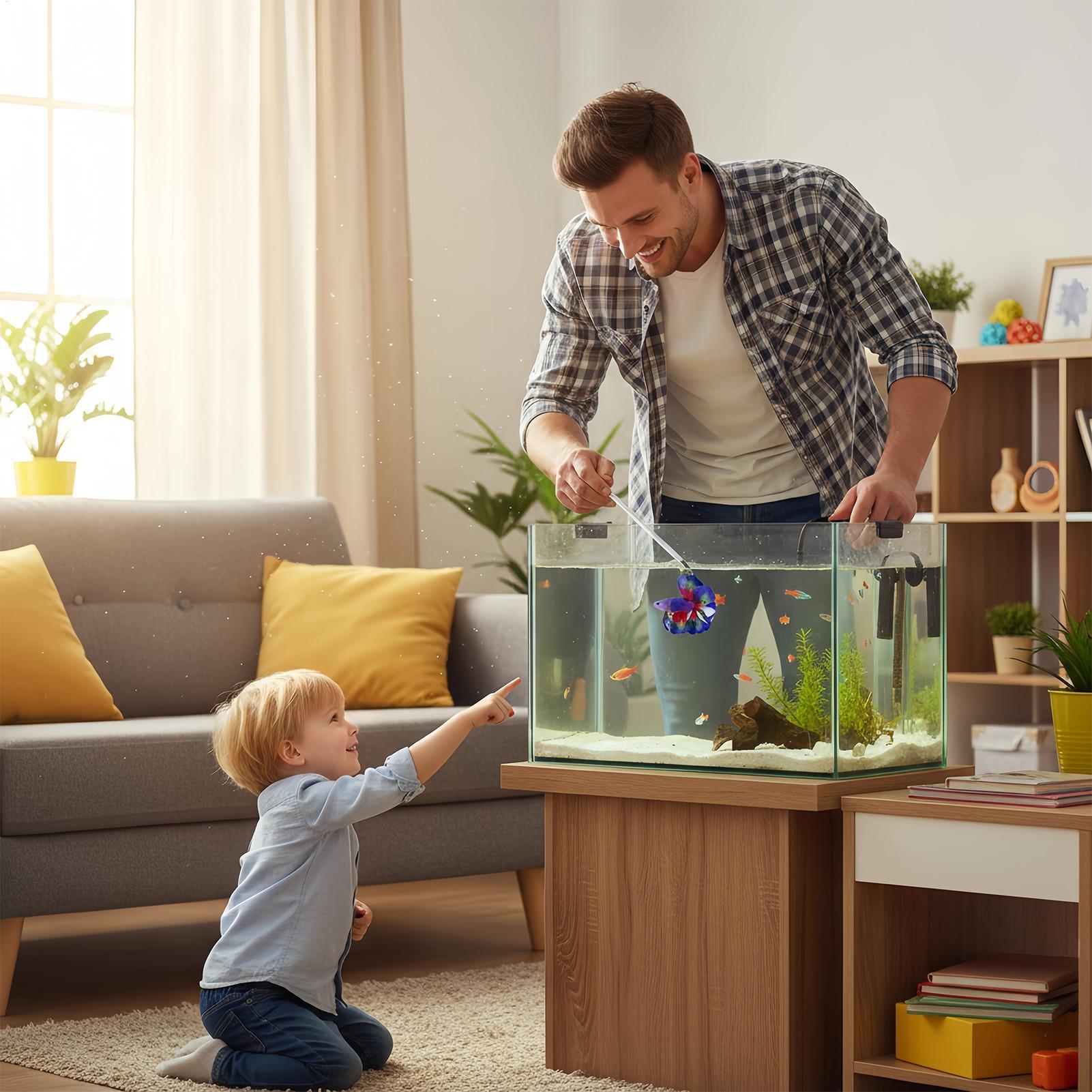 Planted Aquarium Betta - Wędka do treningu ryb Betta, interaktywna