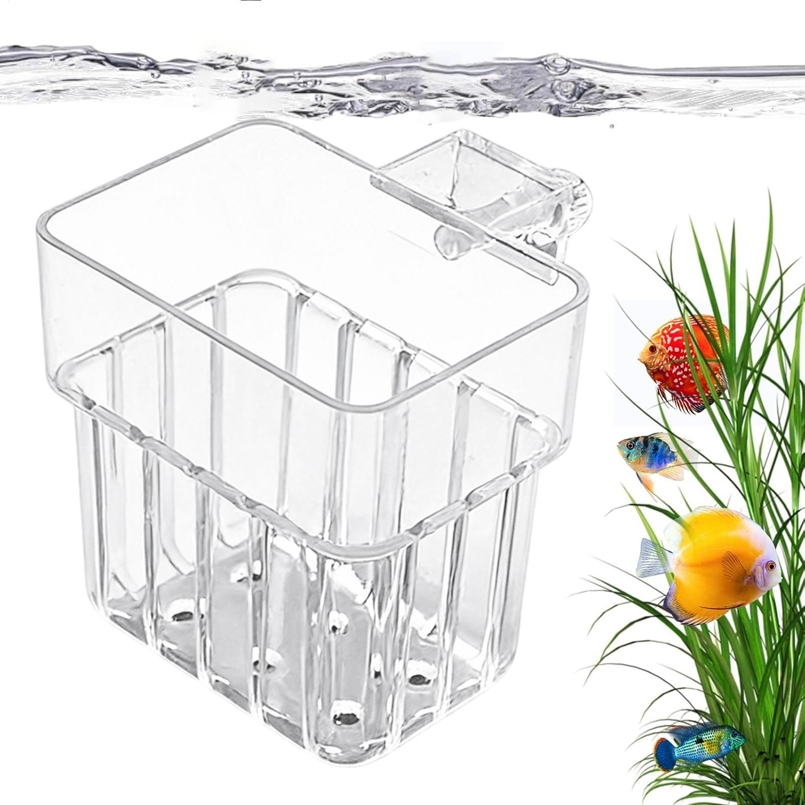 Aquarium Plant Holder - Przezroczysty wiszący kwietnik do akwarium, uchwyt