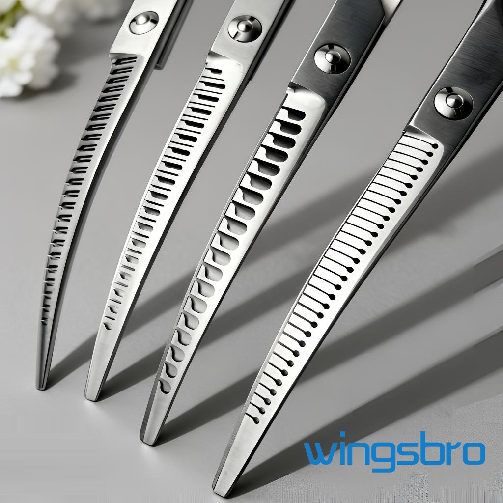 Trimming Scissor Set - Wingsbro 8-calowe zakrzywione nożyczki do strzyżenia