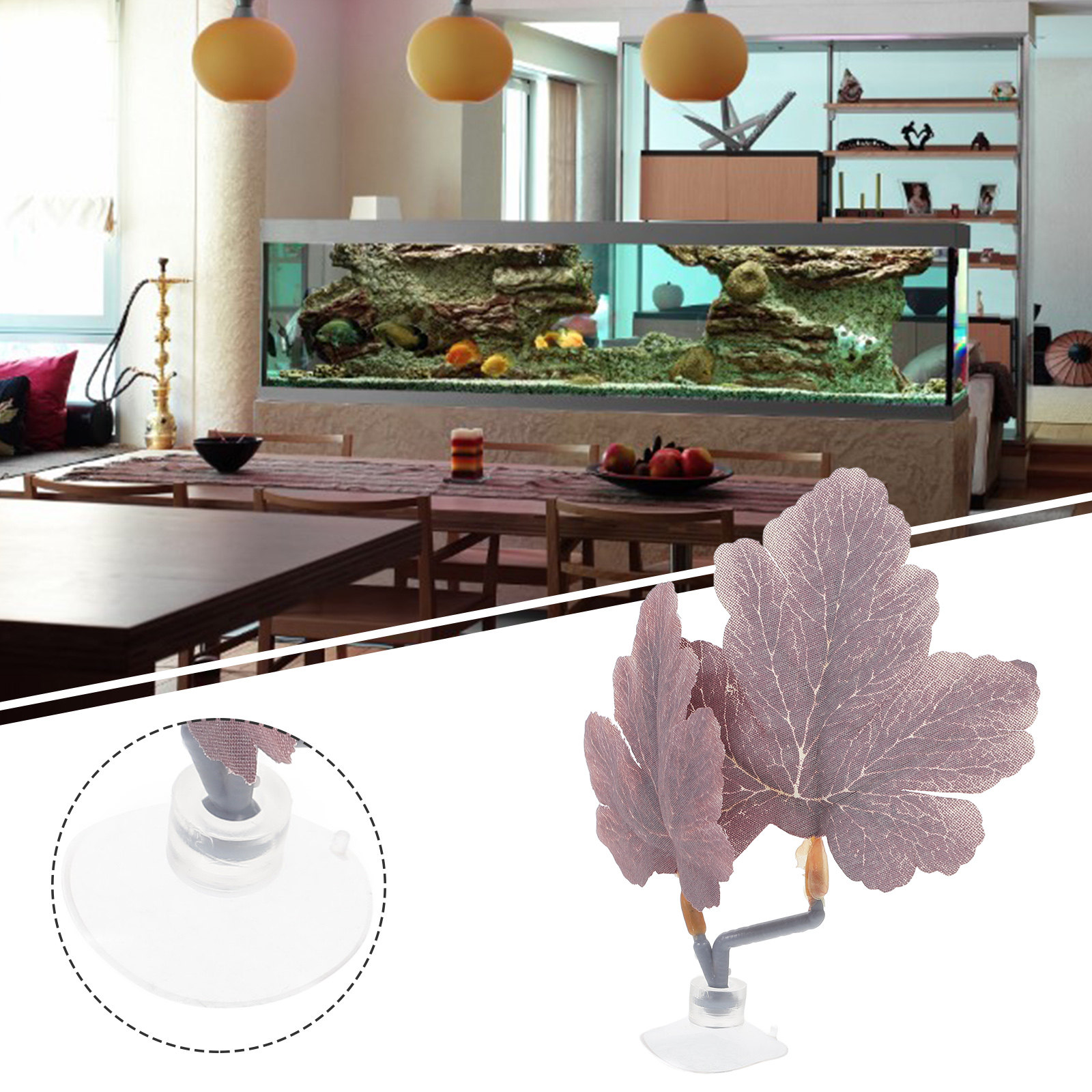 Hamak z liści dla rybki betty, – Planted Aquarium Betta recenzja i cena