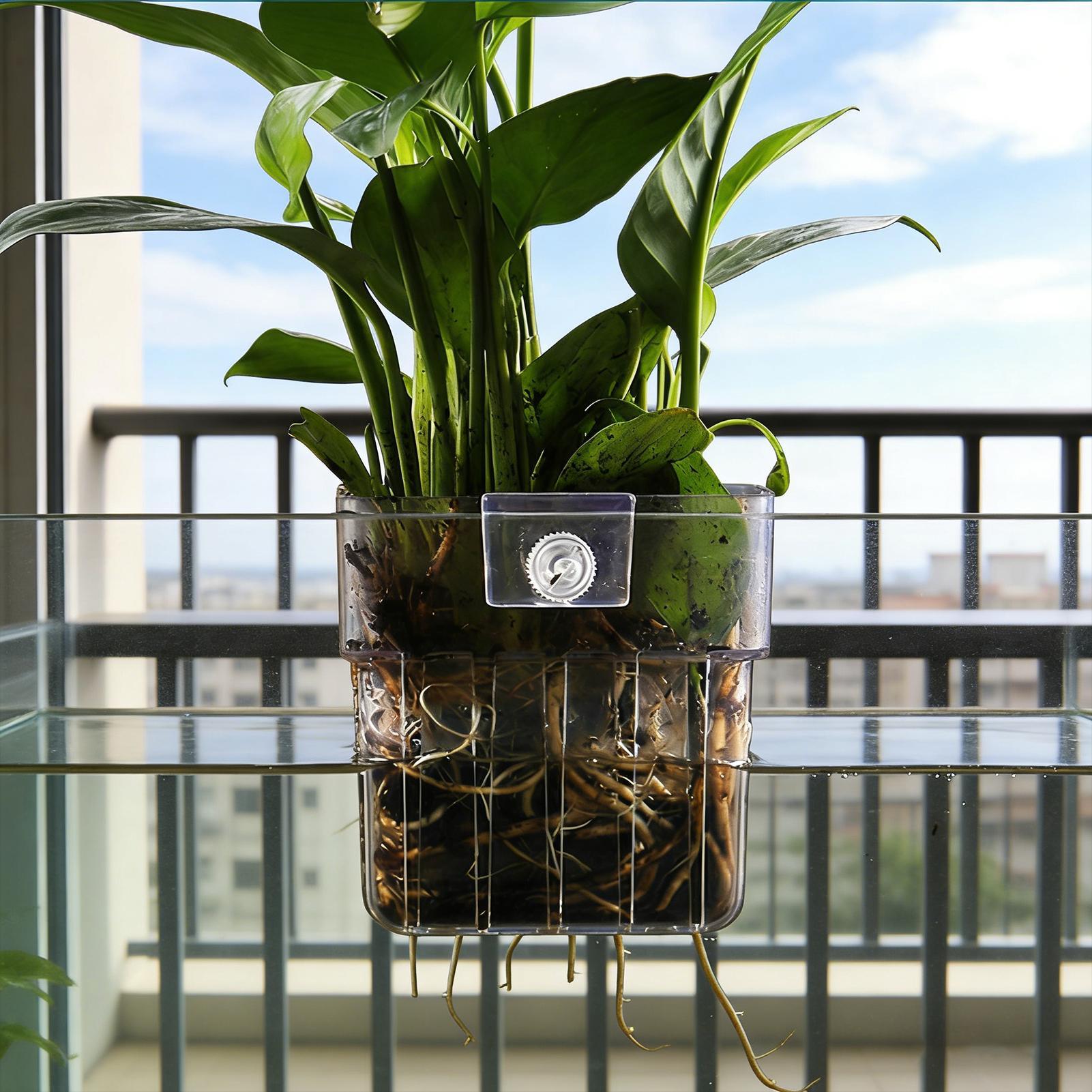 Przezroczysty wiszący kwietnik – Aquarium Plant Holder recenzja i cena